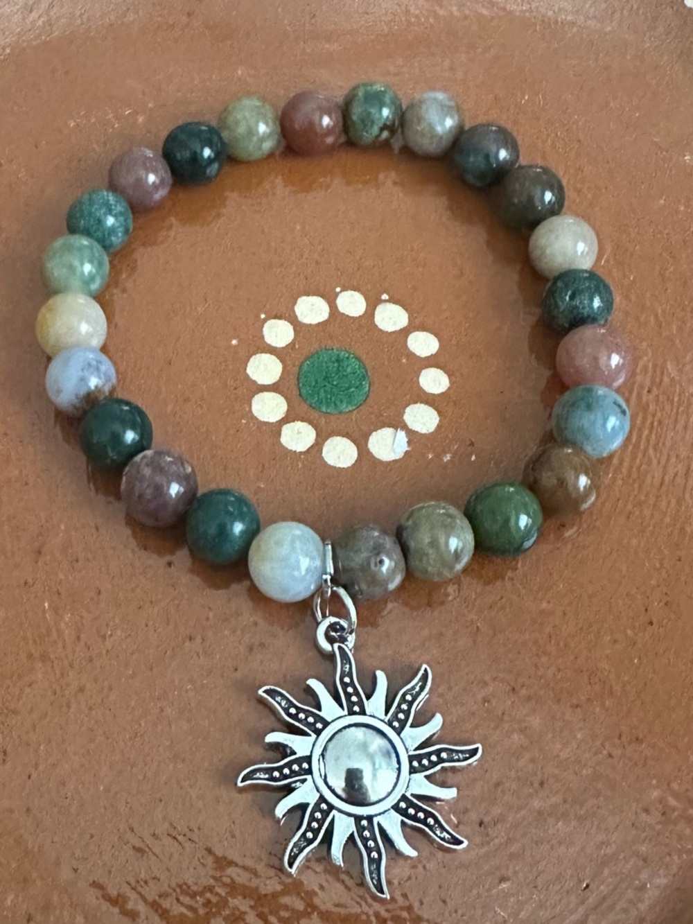 Handcrafted Agate Beaded Bracelet ☀️